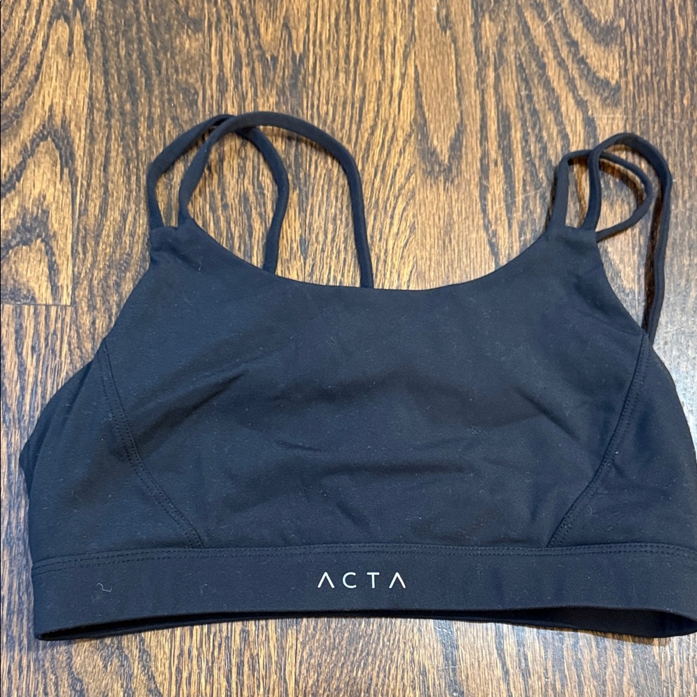 ACTA Black Strappy Sports Bra